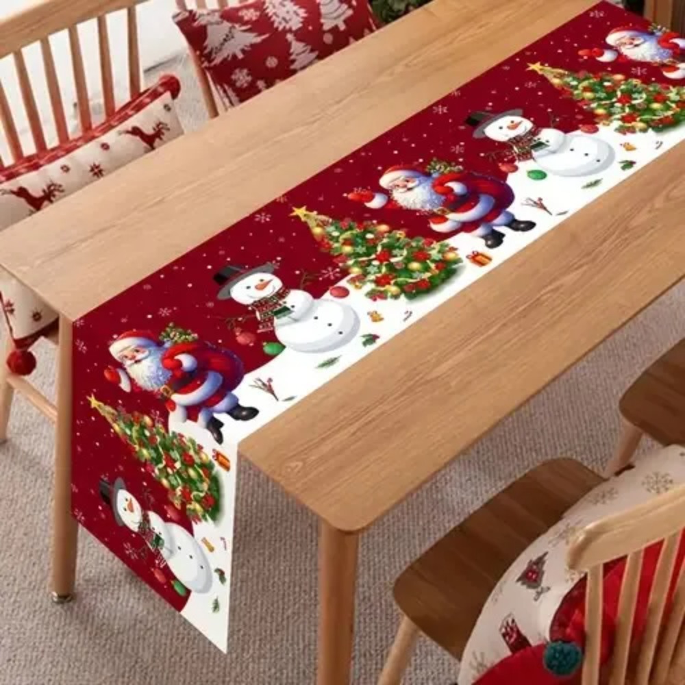Christmas Table Runner - Camino de Mesa Navideño con Diseño