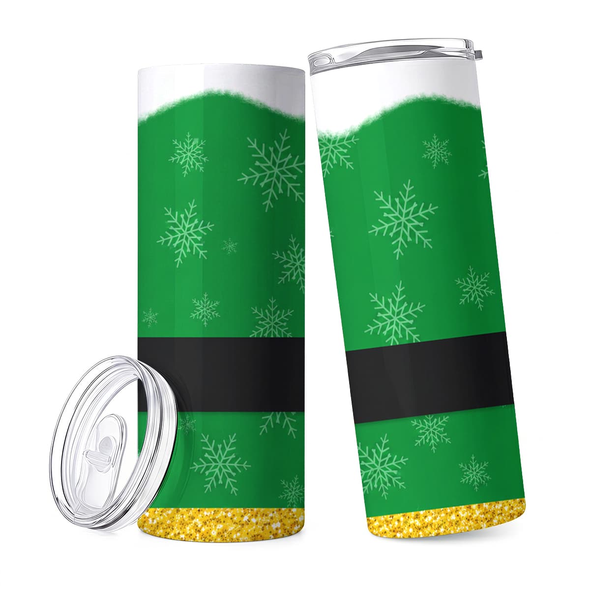 Elf Costume Christmas - 1 vaso térmico de acero inoxidable