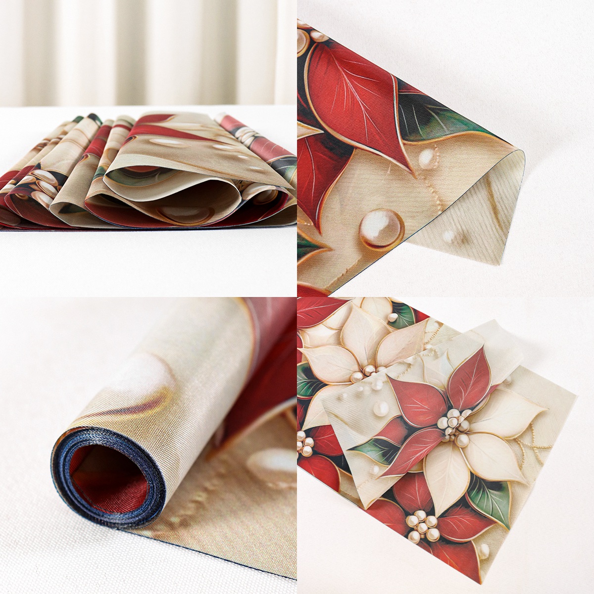 Camino de Mesa Navideño Floral - Christmas Table Runner reseña y precio