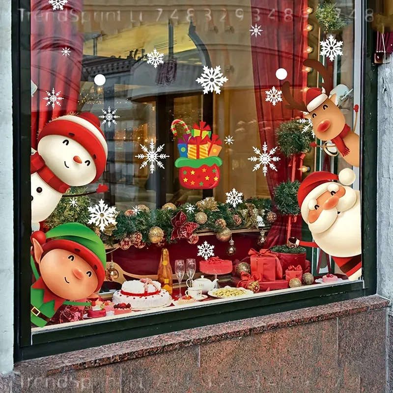 82 pegatinas navideñas para ve - Snowflake Window Decal reseña y precio
