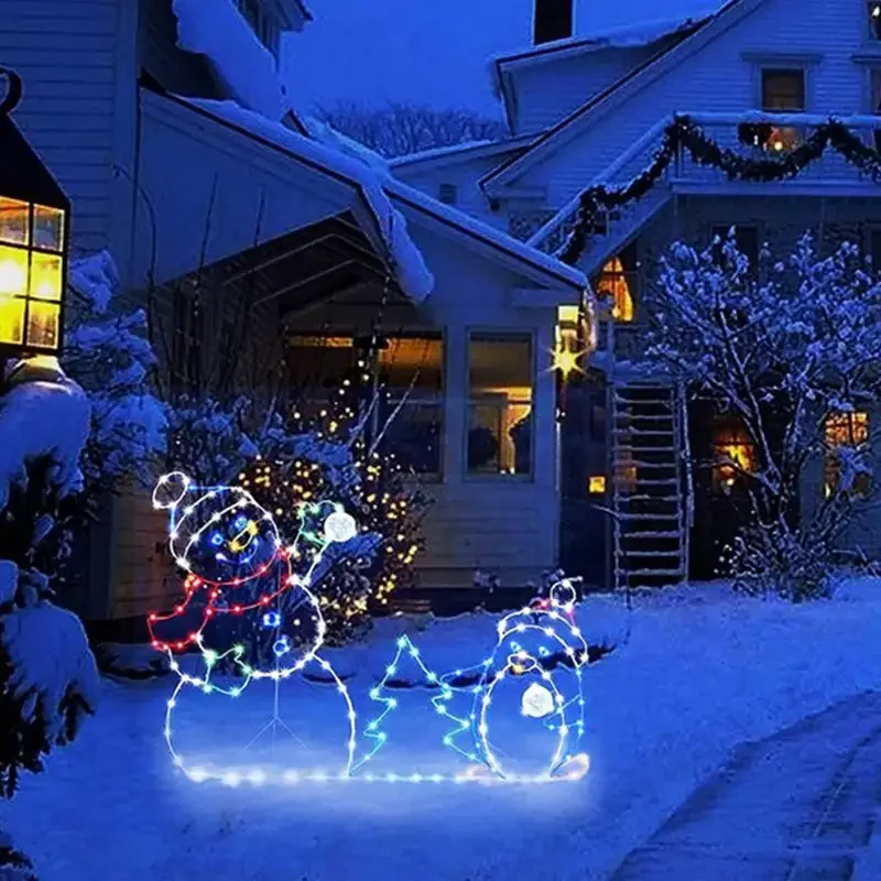 Adorno de muñeco de nieve LED  - Christmas Lights Outdoor reseña y precio