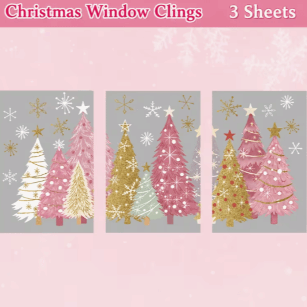 Adhesivos Estáticos Navideños  - Snowflake Window Decal reseña y precio