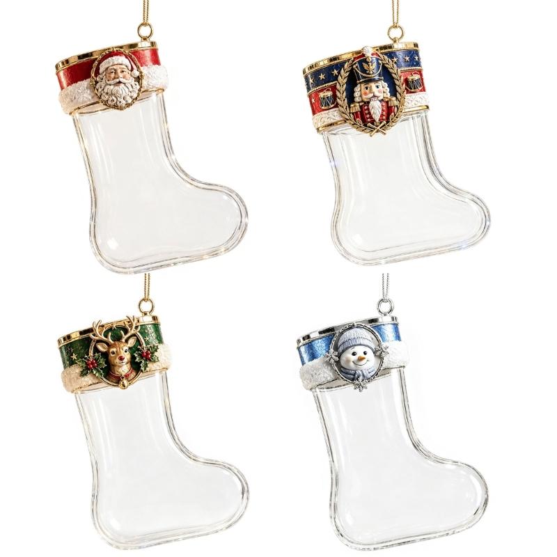 Adorno calcetín navideño relle - Christmas Stocking Hanging reseña y precio