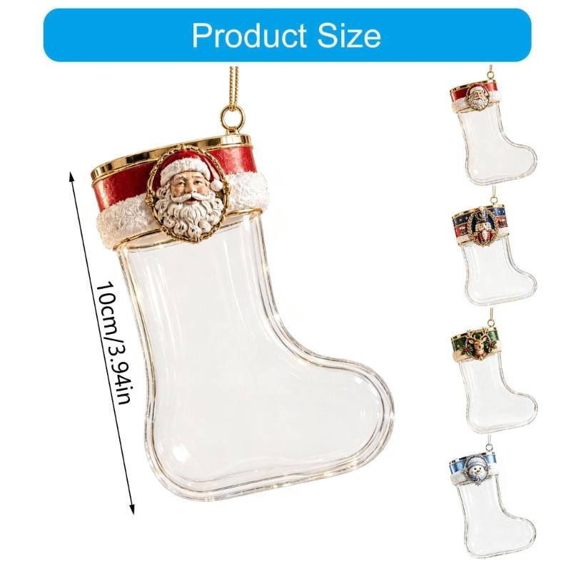 Adorno calcetín navideño relle - Christmas Stocking Hanging reseña y precio