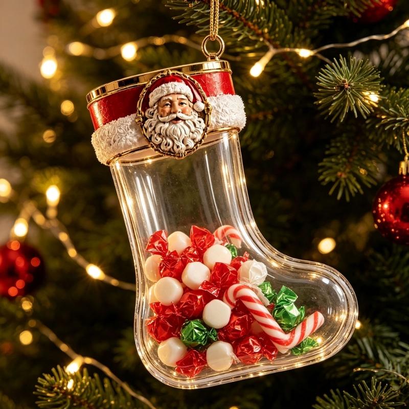Adorno calcetín navideño relle - Christmas Stocking Hanging reseña y precio