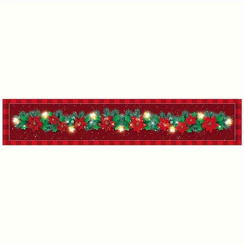 Camino de mesa navideño con es - Christmas Table Runner reseña y precio