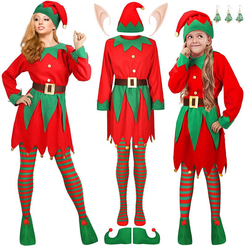 Disfraces de elfo de Navidad p - Elf Costume Christmas reseña y precio