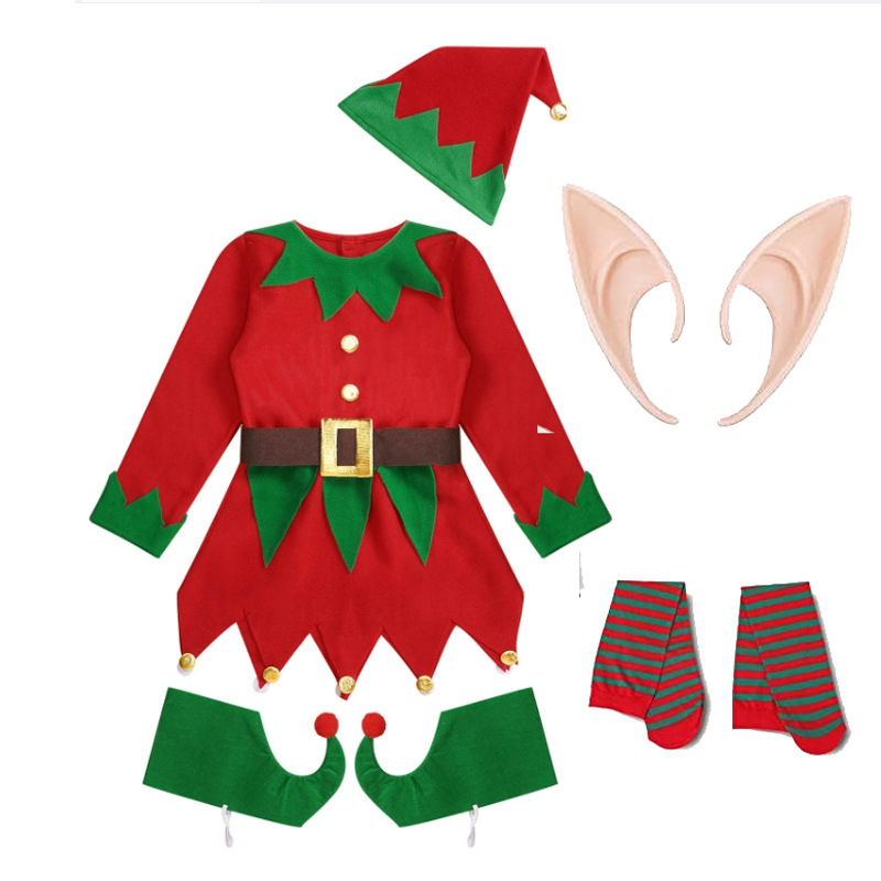 Disfraces de elfo de Navidad p - Elf Costume Christmas reseña y precio