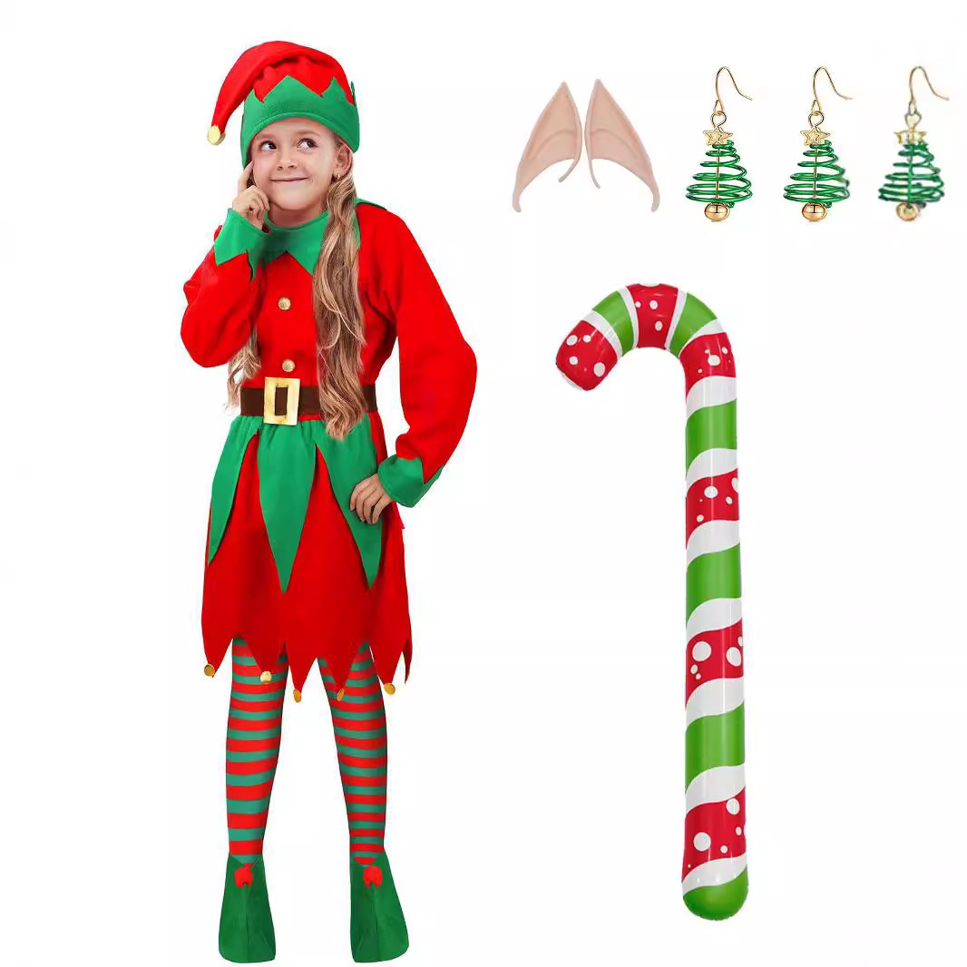 Disfraces de elfo de Navidad p - Elf Costume Christmas reseña y precio