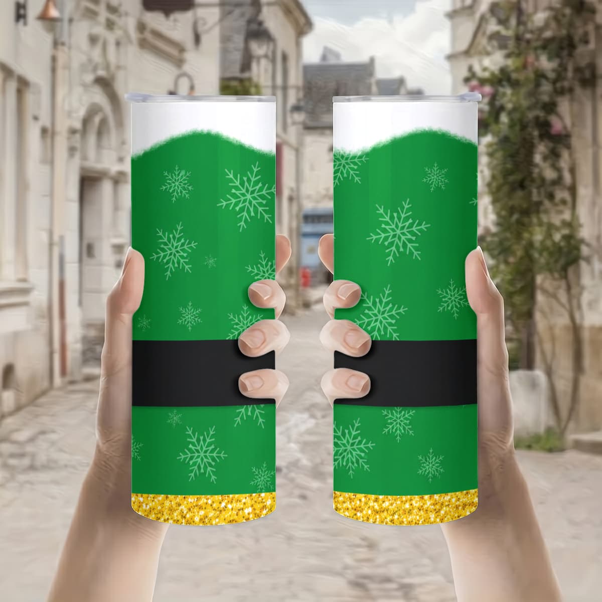 1 vaso térmico de acero inoxid - Elf Costume Christmas reseña y precio
