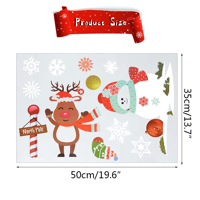 Juego de pegatinas navideñas p - Snowflake Window Decal reseña y precio