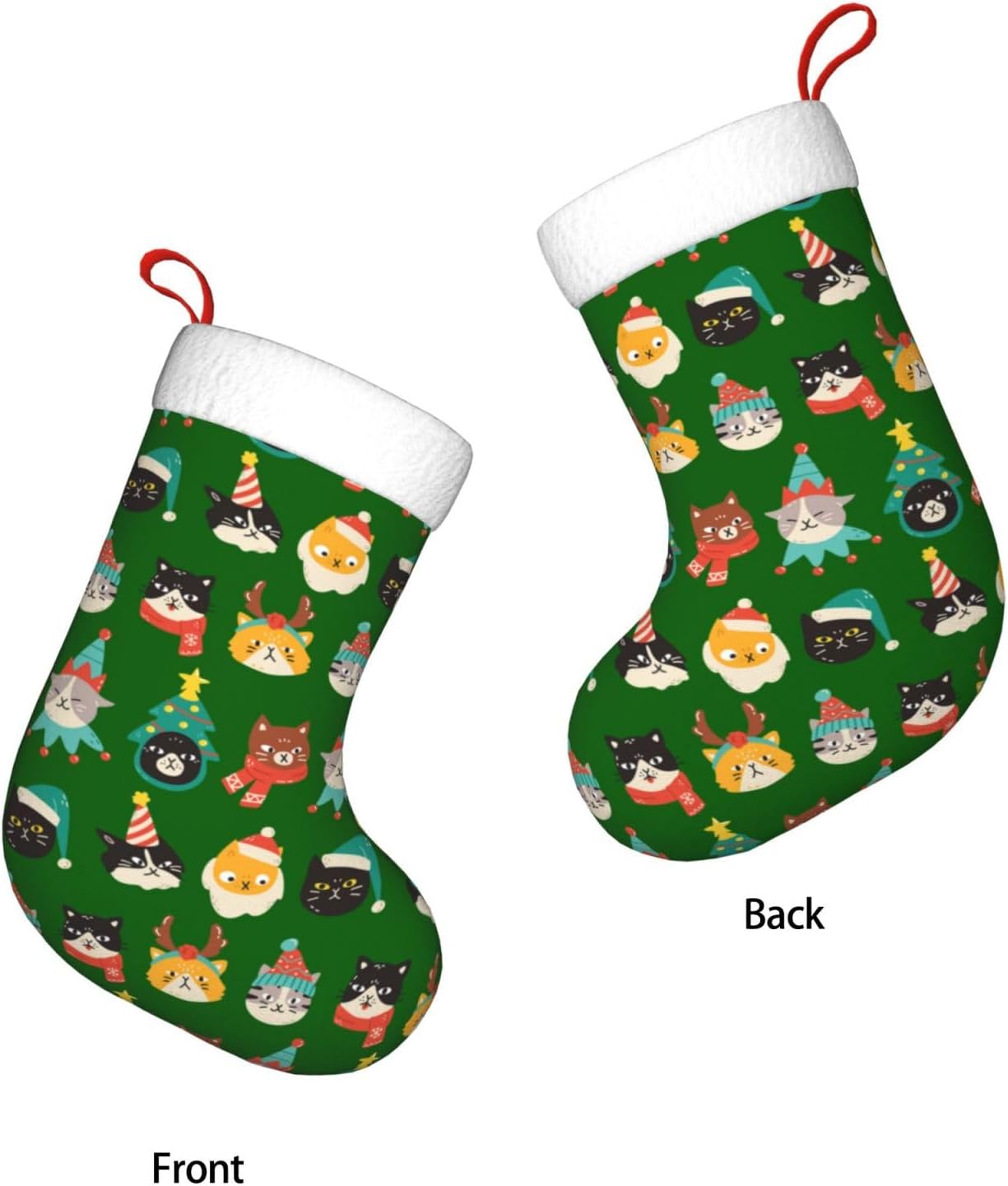 Medias navideñas verdes con ga - Christmas Stocking Hanging reseña y precio